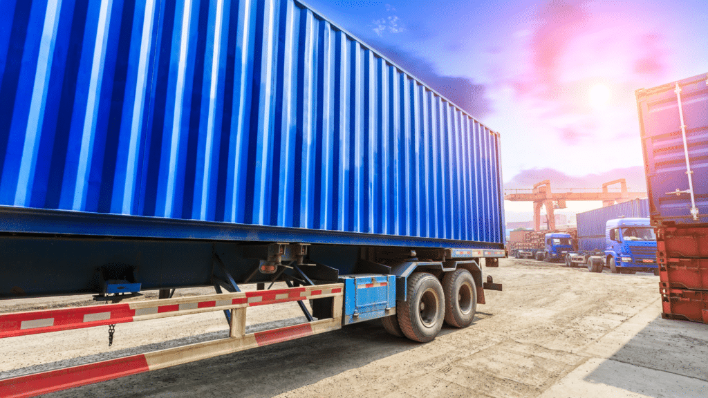 closed car transport truck