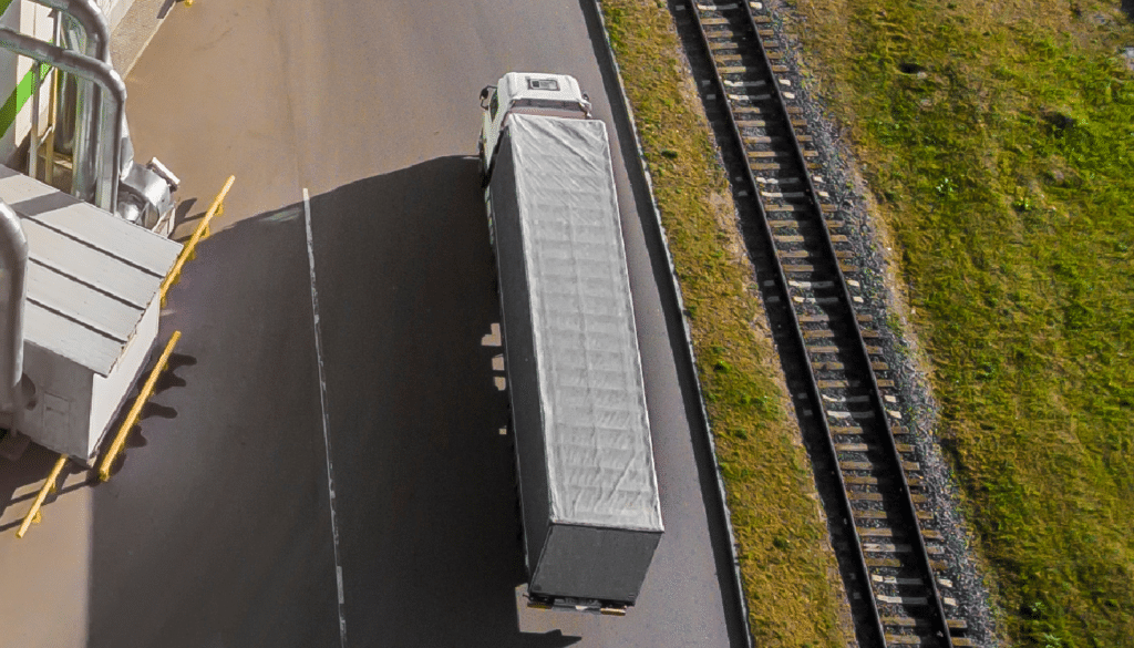 closed car transport truck