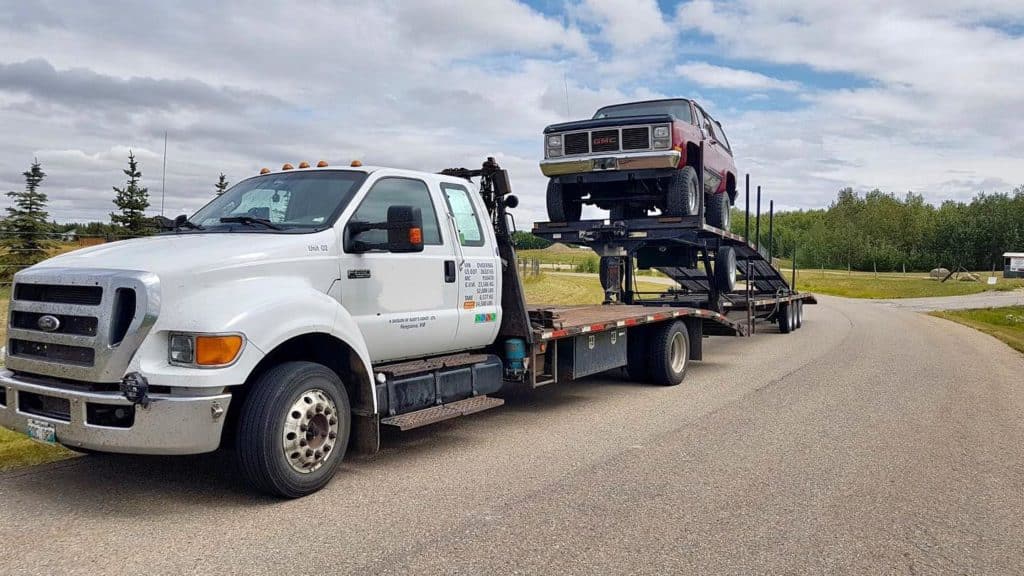 open-car truck transport