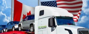 us canada flags with auto transport