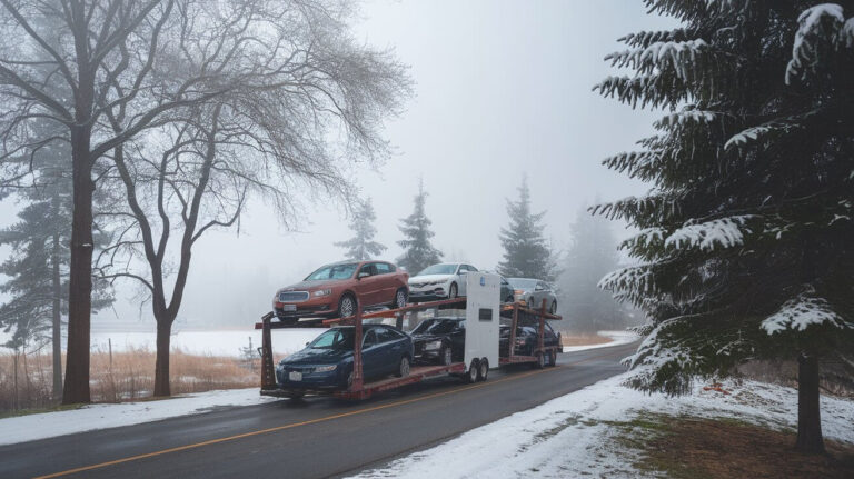 How the Canadian Winter Impacts Cross-Border Car Transport Timing