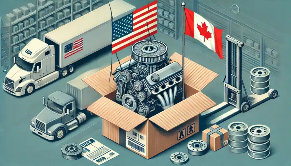 How to Ship Car Parts From the US to Canada