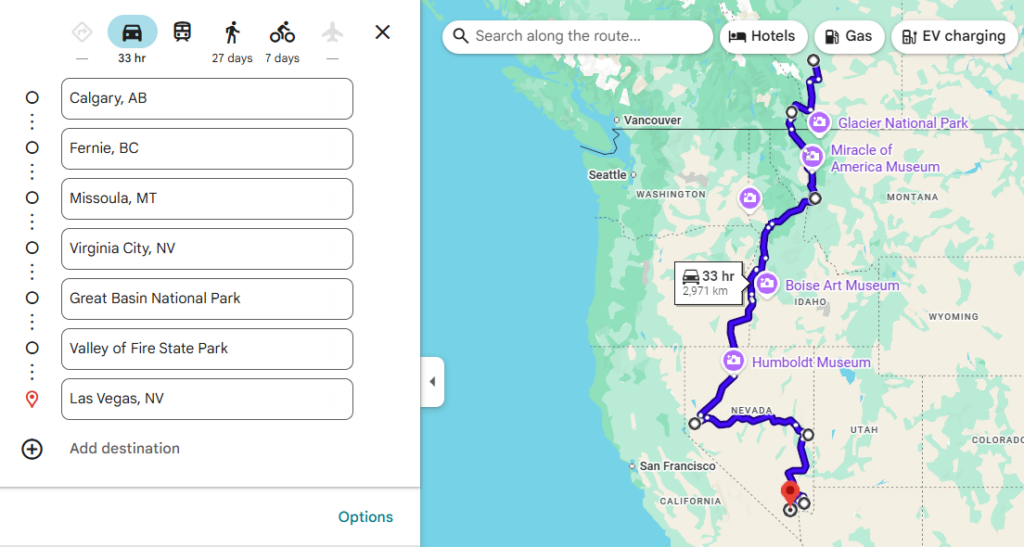 Complete Route on Google Maps