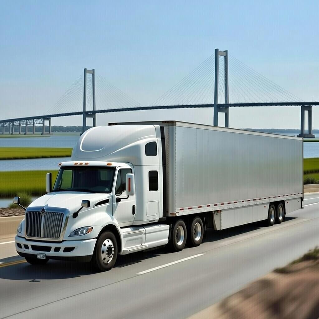 Enclosed auto transport truck shipping vehicles between Maryland and Canada