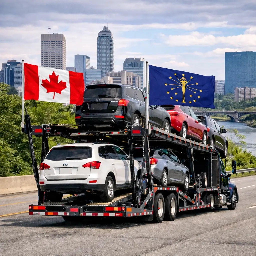 Realistic highway landscape