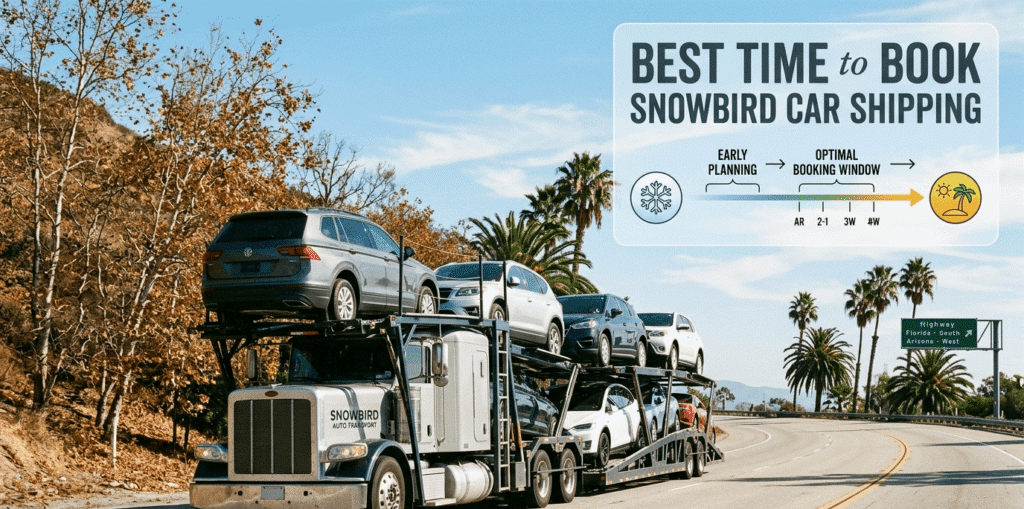 Best Time to Book Snowbird Car Shipping.