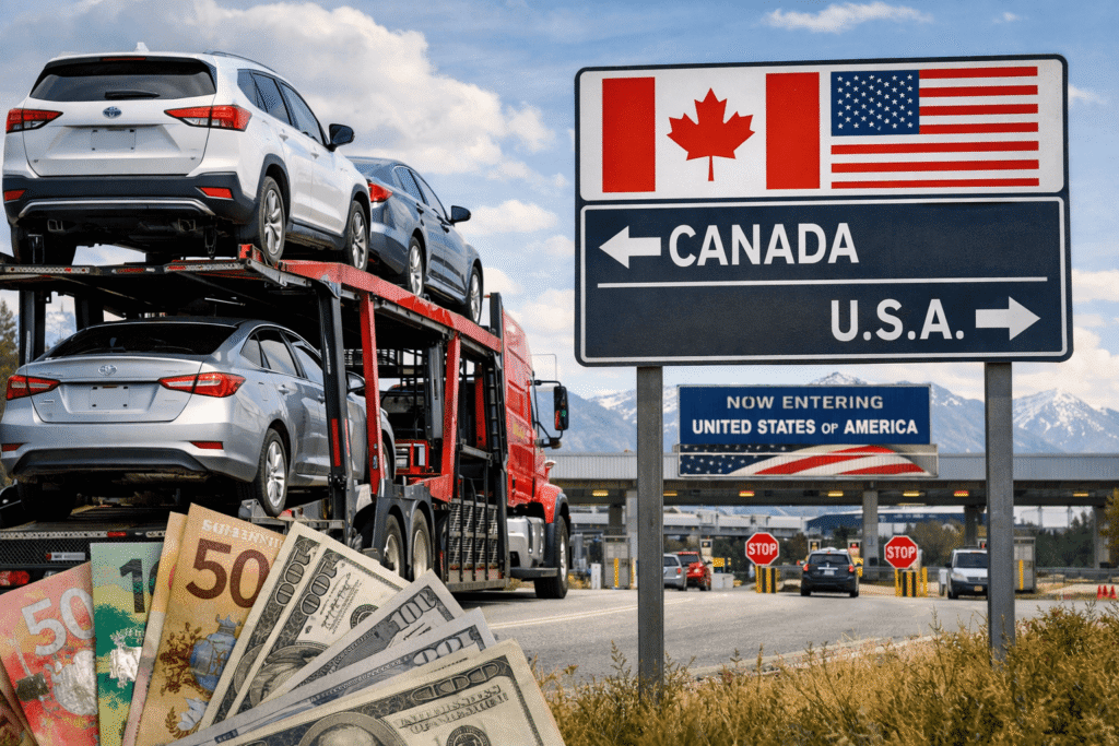 Cost to Ship a Car From Canada to the US