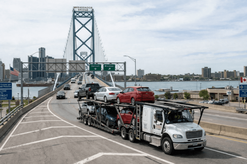 Cost to ship a car from US to Canada