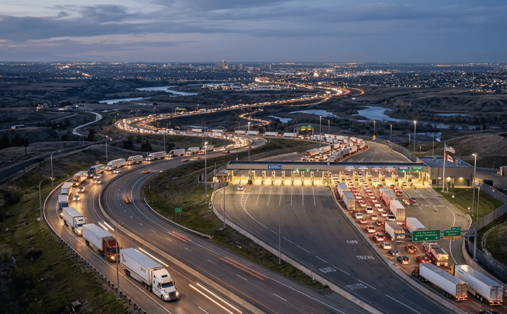 Distance route density and border crossing choice