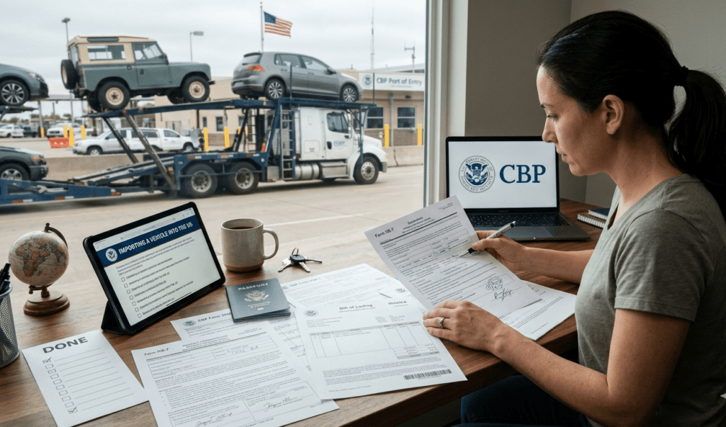 Documents Required to Import a Car Into the US