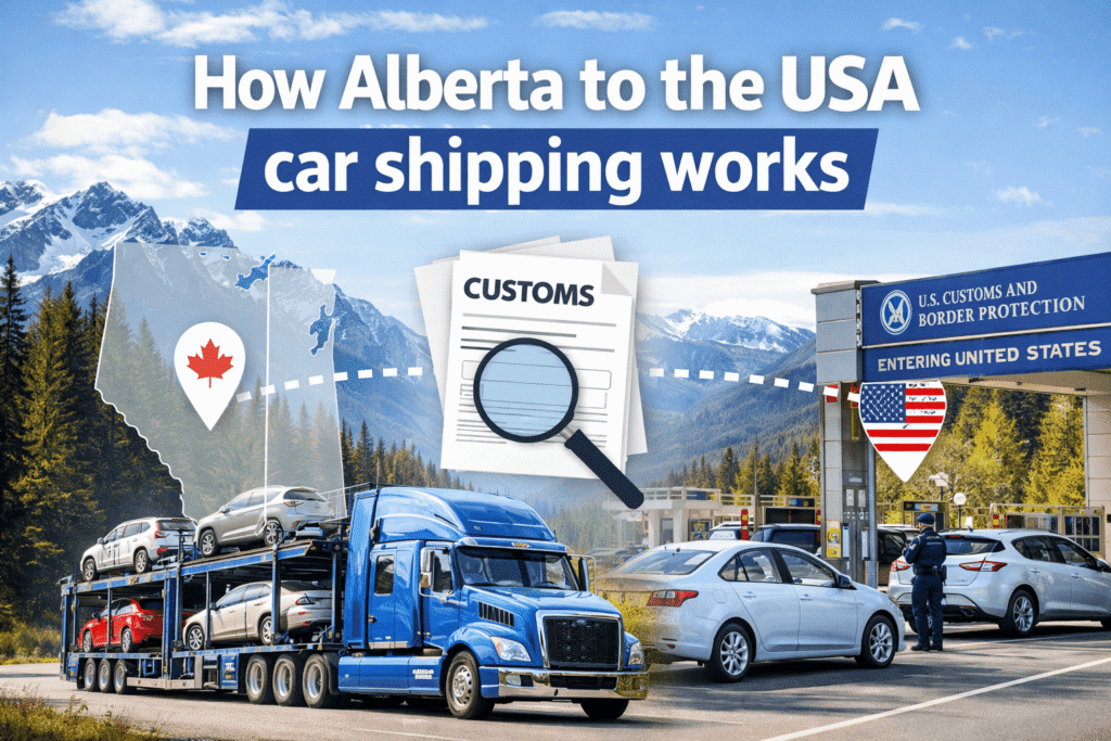 How Alberta to the USA car shipping works