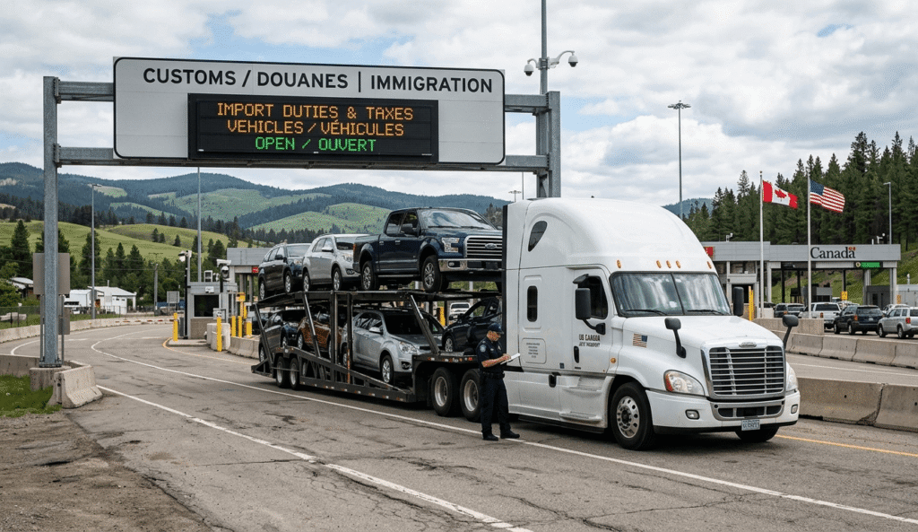 Import Duties for Vehicles Between the US and Canada