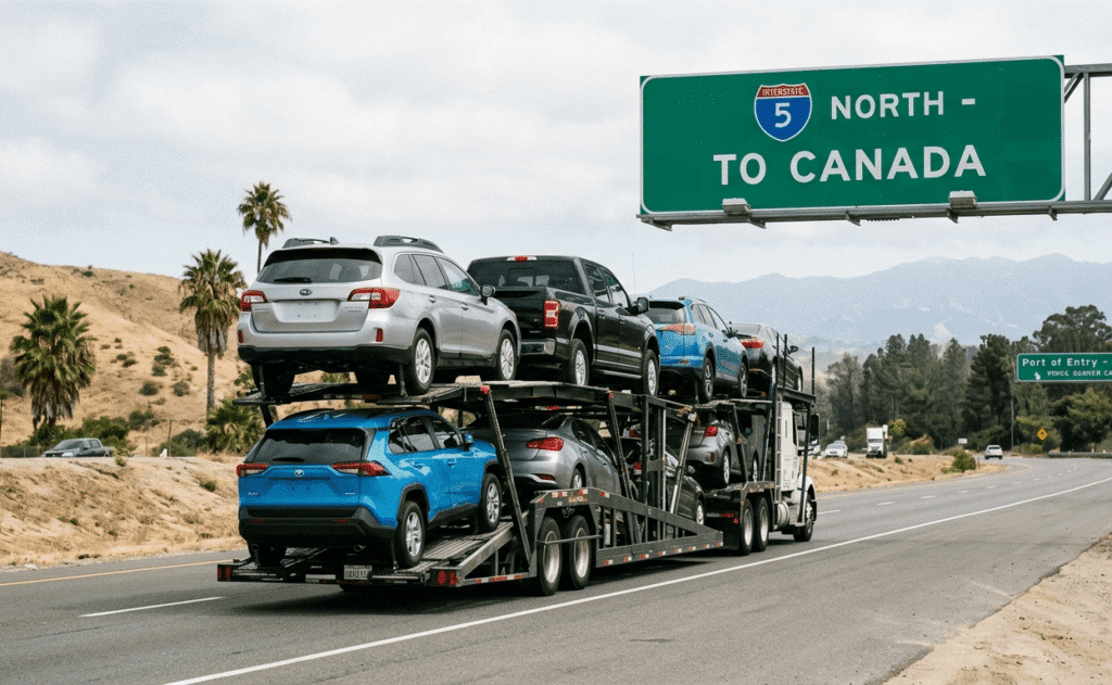 How California to Canada car shipping works
