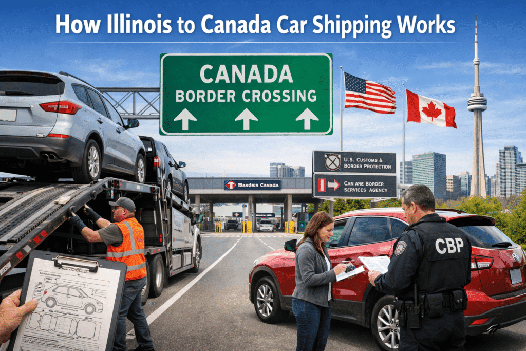 How Illinois to Canada car shipping worked