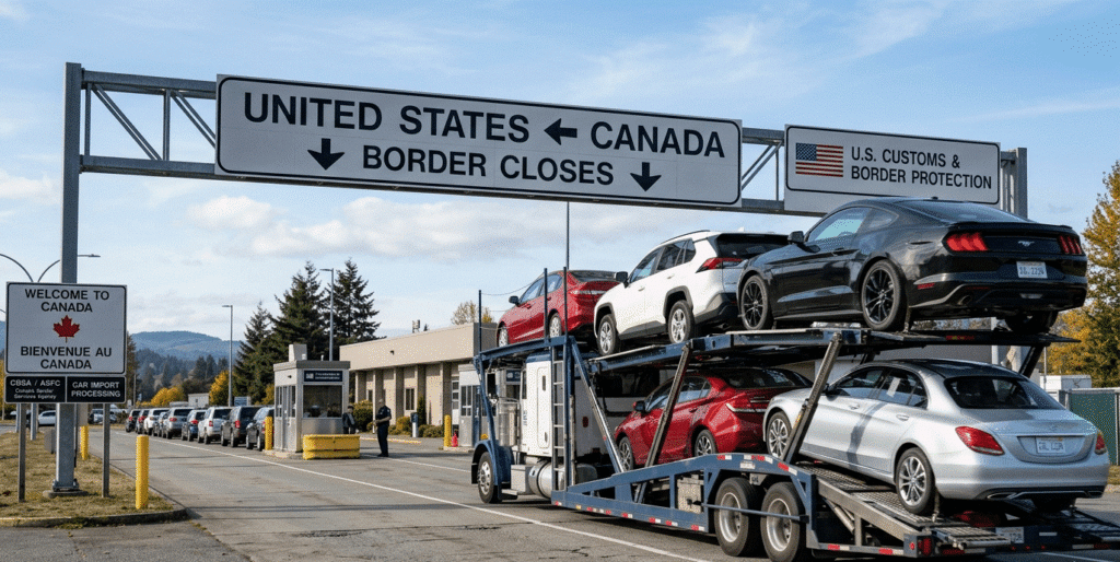 Ship a Car From California to Canada