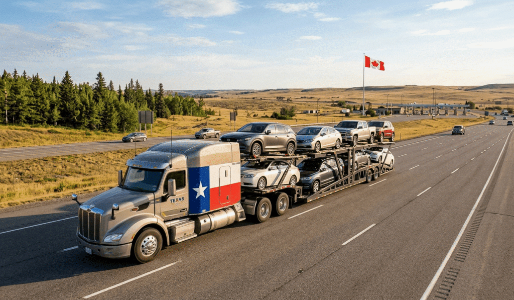 Ship a Car From Texas to Canada